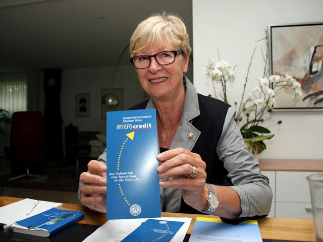 Ursula Jutzi, Unionspräsidentin der Schweizer Clubs von Soroptimist International, lancierte das Projekt «Mikrokredit Soroptimist – MSS» Foto: Charlotte Fröse 