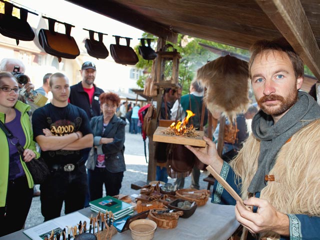 Mittelaltermarkt auf der Lenzburg. Foto: ots.Bild/Museum Aargau