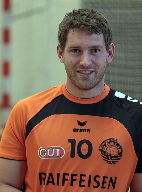 Die neue Nummer 10 beim TV Möhlin Robin Brugger.