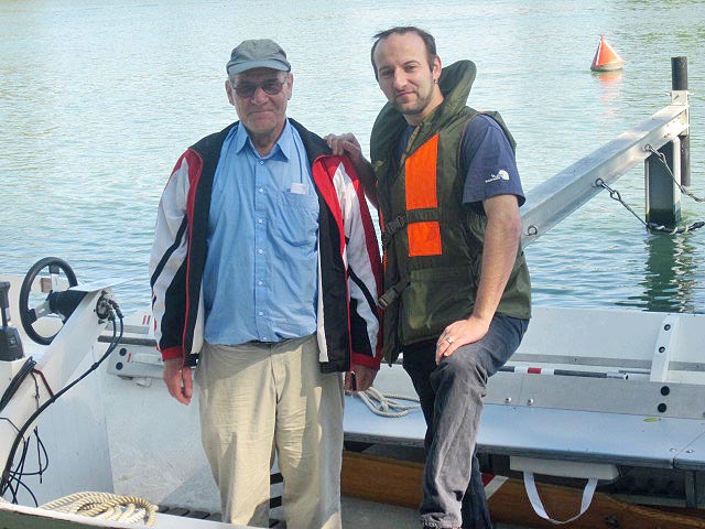 Peter Rentsch, Organisator der Reise (links), und Thomas Reiniger, Präsident SD Fricktal und Grossratskandidat.