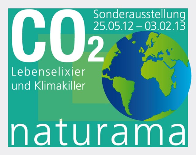 Die Briefmarke zur Sonderausstellung «CO2 Lebenselixier und Klimakiller» im Naturama Aarau. Foto: Naturama Aarau 