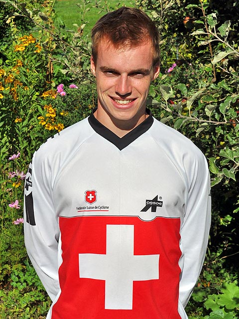 Simon Waldburger im Schweizer Dress an der WM. Foto: Jürg Waldburger