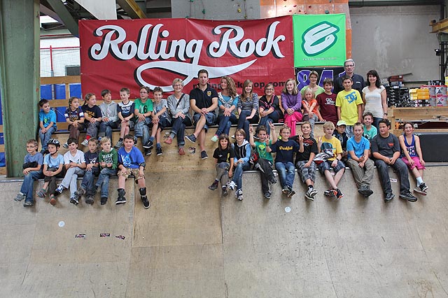 Viele mutige Karates des Karateclub ISHIN Gipf-Oberfrick machten gelungene Erfahrungen auf Rädern im Rolling Rock in Aarau. Foto: Monika Hauswirth