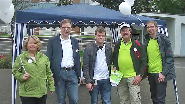 Von links: Brigitta Meier, Dominik Pfoster, Rolf Schöpfer, Roland Agustoni bisher, Jon Forrer.