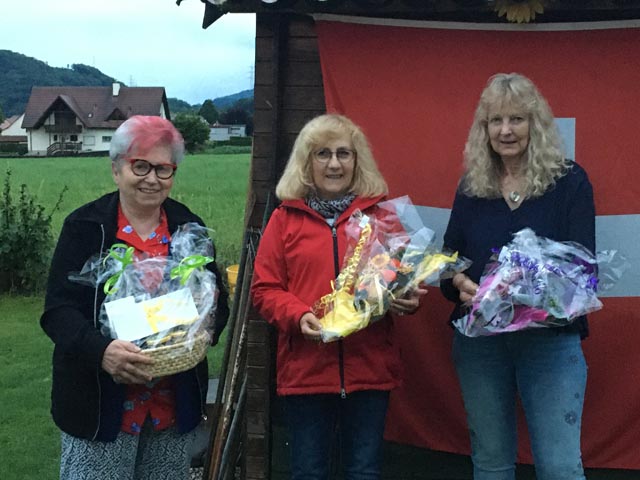 Theres Becker, Rita Wunderlin und Brigitte Soder (von links) wurden geehrt. Foto: zVg