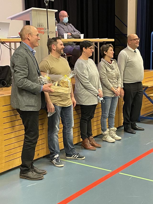 Bild: Die Verabschiedeten. Foto: zVg