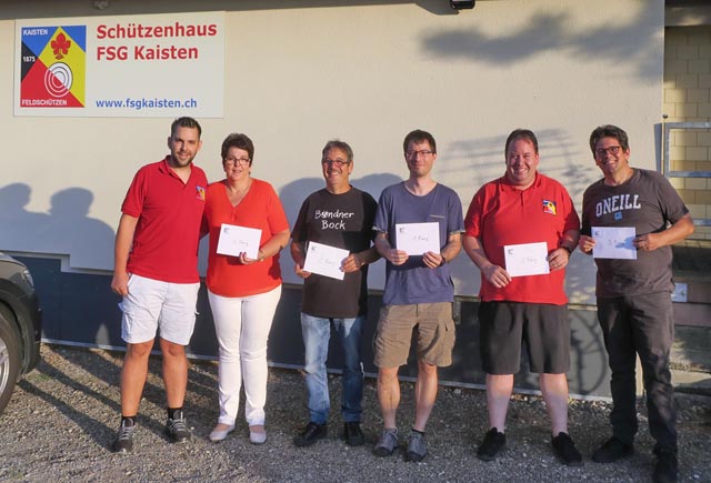 Erfolgreiche Schützen der FSG Kaisten. Foto: zVg