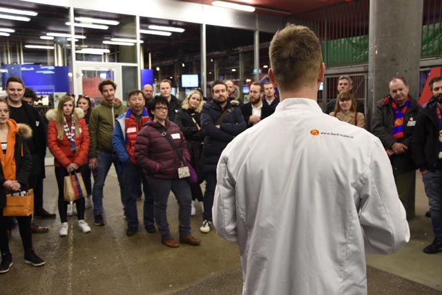 Interessanter Netzwerkanlass für die Hotel & Gastrounion NWCH im St. Jakob Park. Foto: zVg 