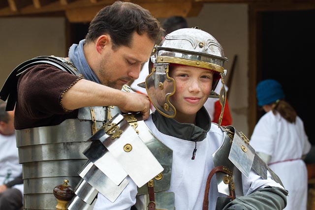 Ausbildung zum Legionär auf dem Legionärspfad Vindonissa. Foto: museumaargau