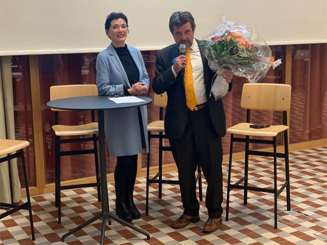 Ständeratskandidatin Marianne Binder und Fraktionschef Alfons Paul Kausmann. Foto: zVg