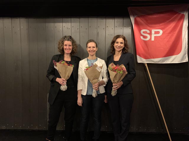 Die SP-Kandidatinnen für die bevorstehende Nationalratswahl. Foto: zVg