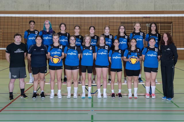Die U17-Mannschaft von Volley Möhlin. Foto: zVg