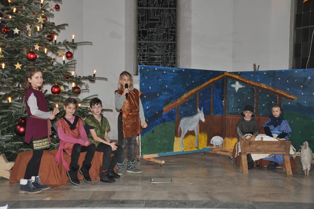 Im Stall trafen die Hirten auf Maria und Josef mit Jesus in der Futterkrippe.  Foto: zVg