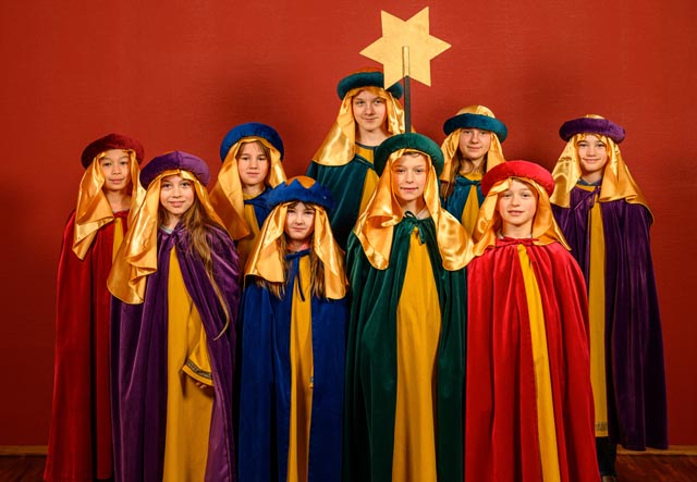 Die Zuzger Sternsinger. Foto: Jürgen Baumann