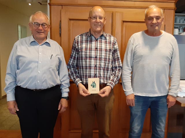 Von links: 2. Viktor Erdin, 1. Markus Lüthi, 3. Peter Galli. Foto: zVg