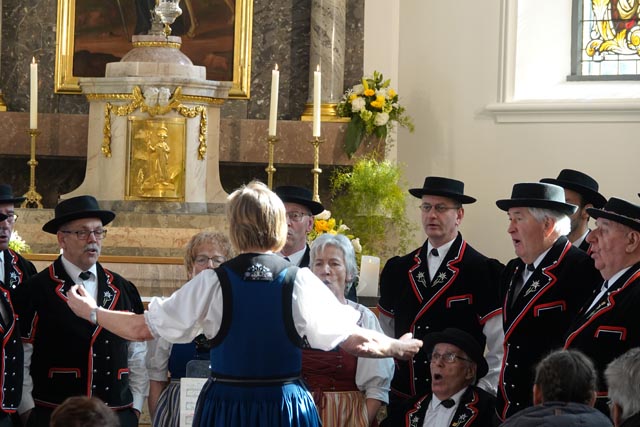 Die Jodlermesse sang der Jodelclub Laufenburg-Rheinfelden. Foto: Peter Schütz