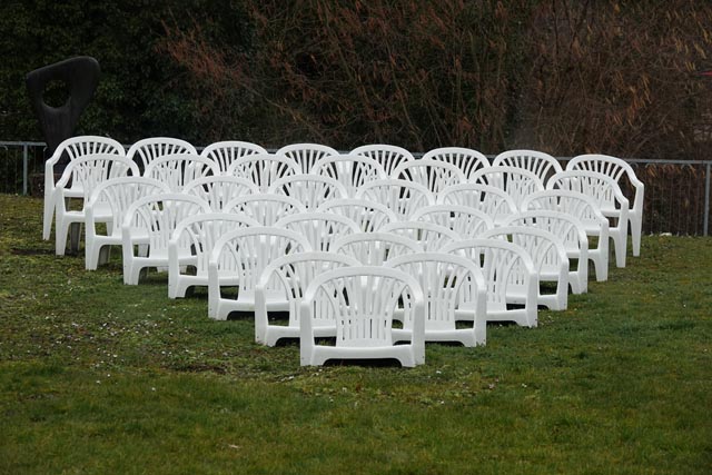 Eine Installation als Hinweis auf eine untergehende Zivilisation? Foto: Peter Schütz