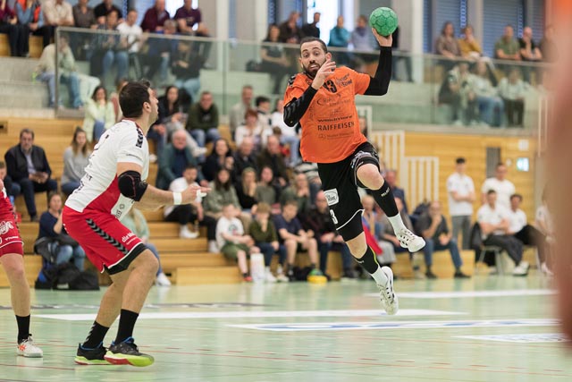 Eng ging es bei der Partie des TVM gegen den tabellenletzten aus Solothurn zu. Foto: zVg