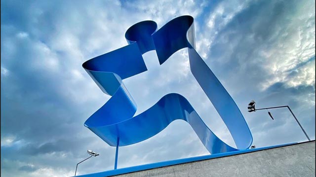 Die stilisierte Figur in den Umrissen des Aargaus. Foto: Hannes Kirchhof