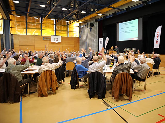 Die gutbesuchte Versammlung stimmte allen Anträgen zu. Foto: zVg
