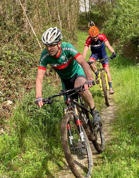 Marcel Herzog und Tim Brutschi gemeinsam an der Spitze. Foto: zVg