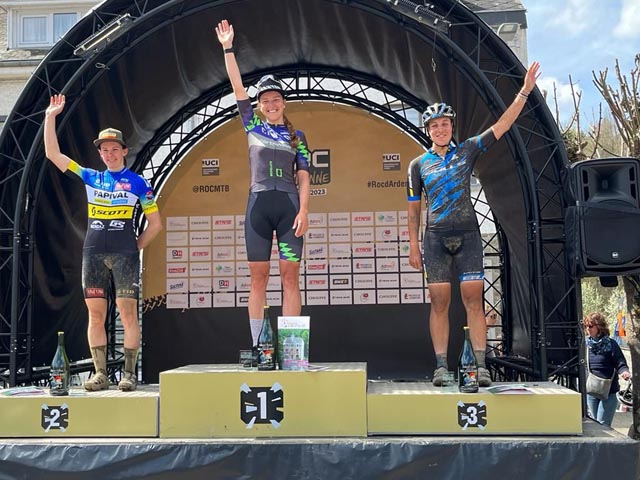 Die Wallbacherin Irina Lützelschwab fuhr einmal mehr aufs Podest. Foto: Toni Müller