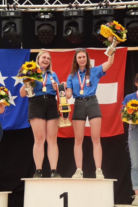 ...am meisten über die Schweizer Meisterinnen Alicia und Yasmin Nussbaum. Foto: zVg   