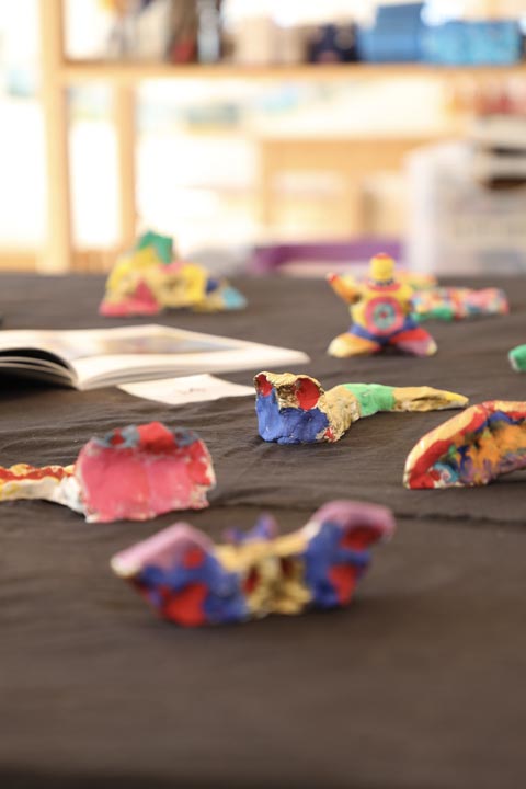 Der Kindergarten als Kunstgalerie. Foto: Helge Landberg