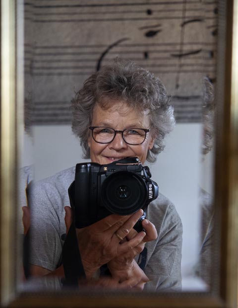 Selbstporträt von Hélène Tobler. Foto: zVg