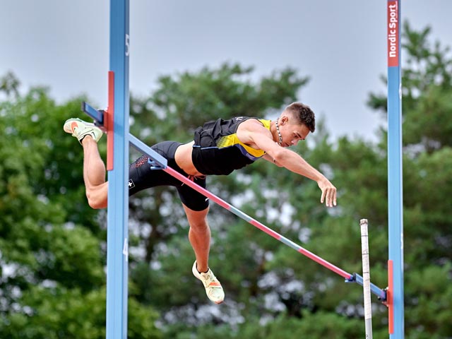 Nicolas Pfrommer mit geglücktem Versuch. Foto: zVg