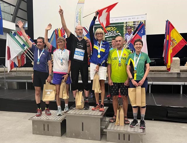 2Siegerehrung der Senioren-WM mit Ruth Humbel als Siegerin. Foto: zVg