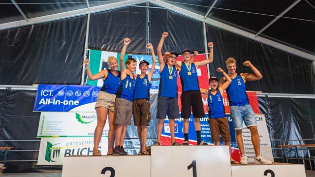 Grund zum Jubeln gab es für die Jungpontoniere aus Wallbach. Foto: zVg