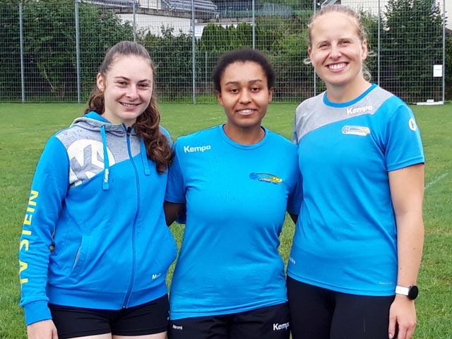 Das Damenteam des TV Stein mit Melanie Adler, Naomi Christen und Sandra Leimgruber (von links). Foto: zVg