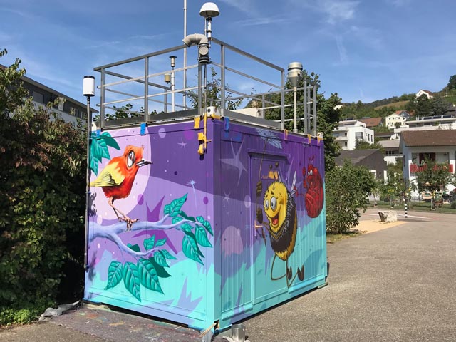 Die Ozon-Messstelle in Binningen. Foto: zVg