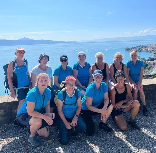 Die Oeschger Turnerinnen am Genfersee. Foto: zVg 