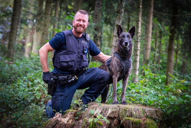 Diensthund Hailey war erfolgreich. Foto: Polizei Aargau