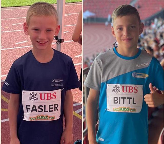 Finn Fasler (links) und Collin Bittl erreichten hervorragende Platzierungen. Foto: zVg