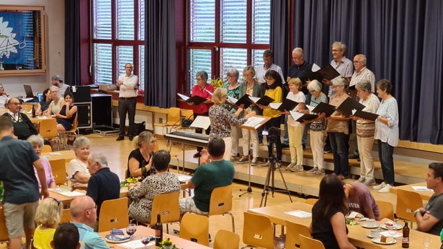 Auftritt des Gemischten Chors. Foto: Jo Peeters