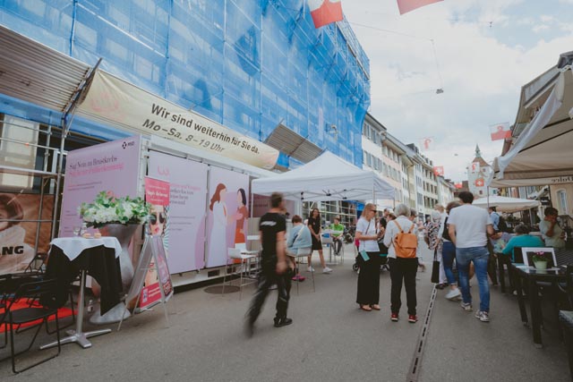 Brustkrebs-Aufklärungsaktion für die Bevölkerung in Liestal am 29. und 30. September in der Rathausstrasse 37. Foto: © 2023 Merck &amp; Co., Inc., Rahway, NJ, USA und ihre Tochtergesellschaften. 