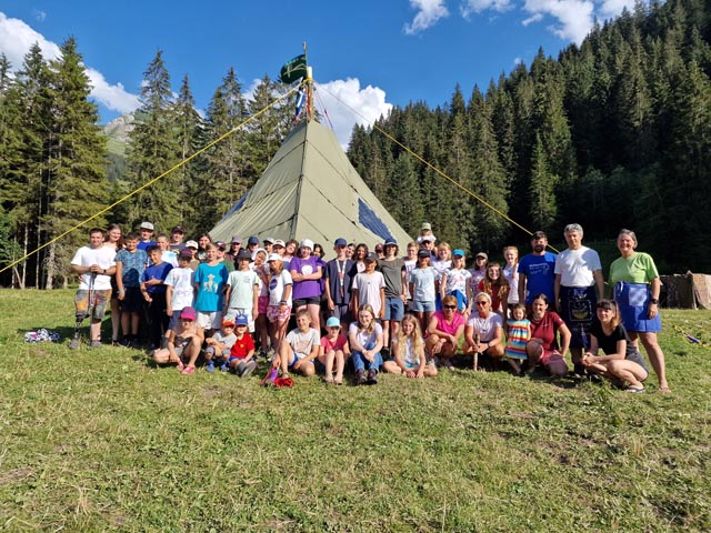 Gruppenfoto Sommerlager 2023. Foto: zVg