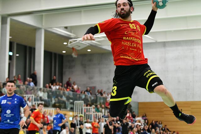 Justin Larouche zeigte Einsatz. Foto: Andrea Roth