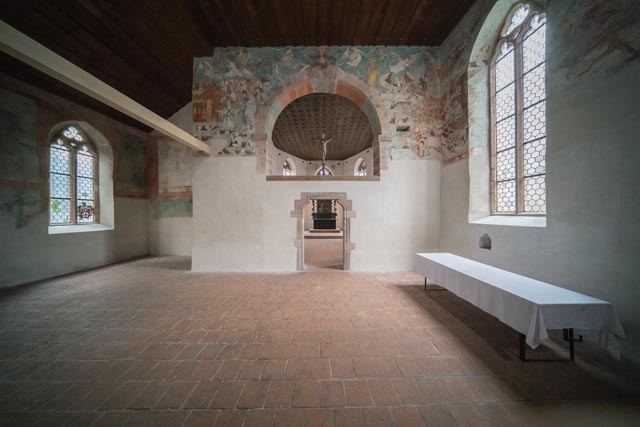 Innenaufnahme der neu renovierten Johanniterkapelle in Rheinfelden. Foto: zVg