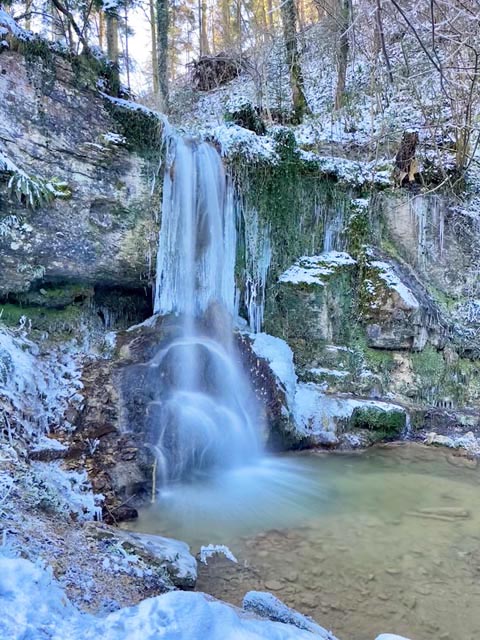 Wasserfall im Sagimülitäli. Foto: Davide Magliocca