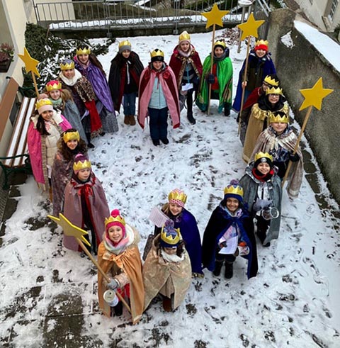 In Laufenburg waren die Sternsinger unterwegs. Foto: zVg