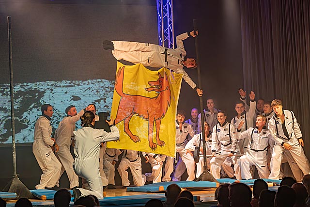 Mission 37 hisst die Wölflinswiler Flagge auf dem Mond. Foto: zVg