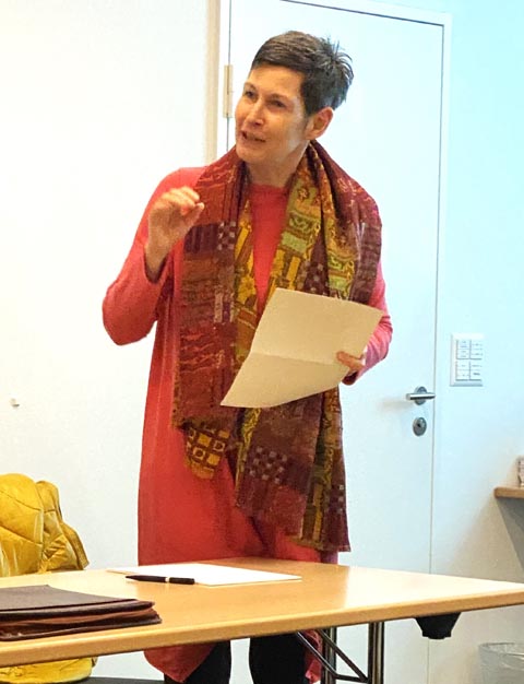 Dirigentin Monika Sturm-Schmid, engagiert wie immer. Foto: zVg