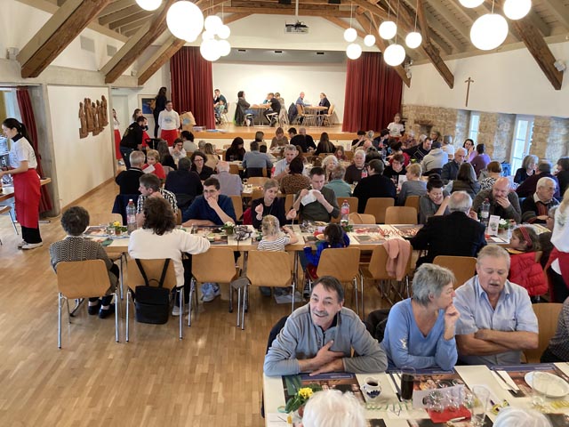 Gut besuchte Spaghettata der Missionsgruppe el mundo in Frick. Foto: Ulrich Feger