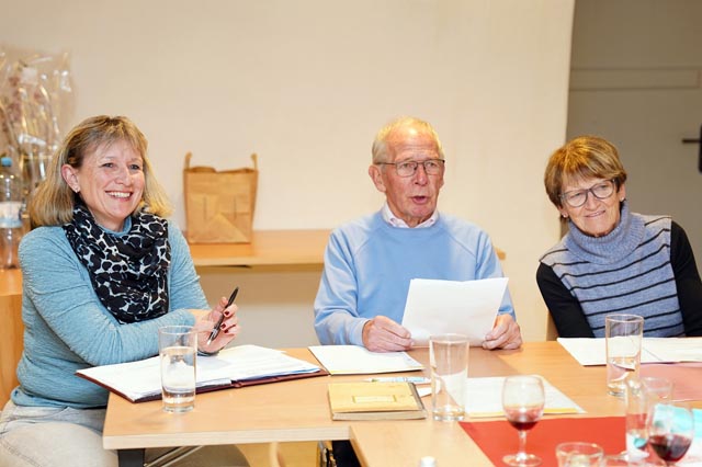 Der Vorstand (von links): Ruth Hasler (Aktuarin), Armin Stocker (Präsident), Brigitta Stocker (Kassierin). Foto: Rolf Hasler