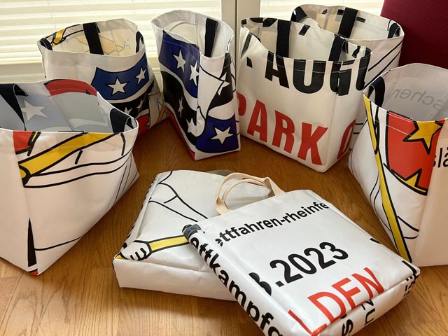 Jede Tasche ist ein Unikat. Foto: Bernadette De Bona