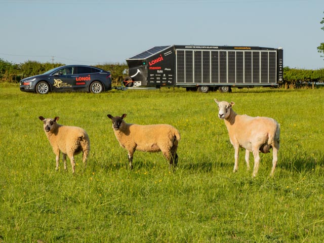 Der «SolarButterfly» 2023 auf seiner Tour in Grossbritannien. Foto: SolarButterfly